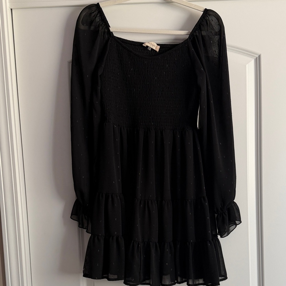 Altar'd State Black Smocked Waistband Garment